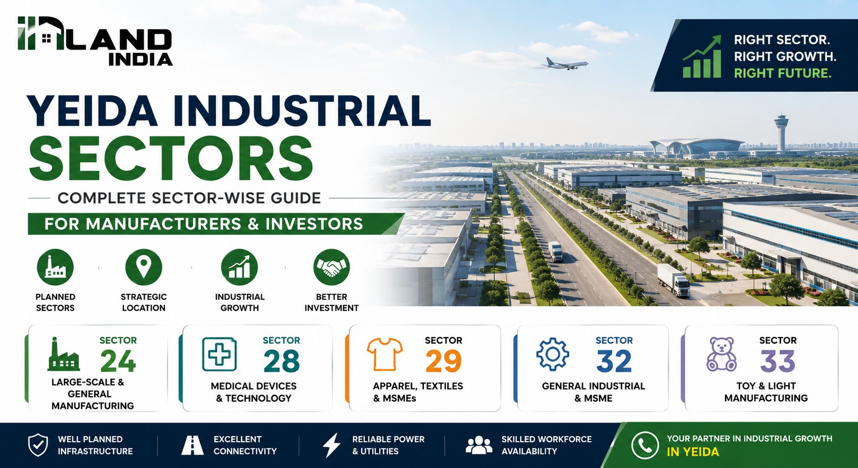 YEIDA Industrial Sectors