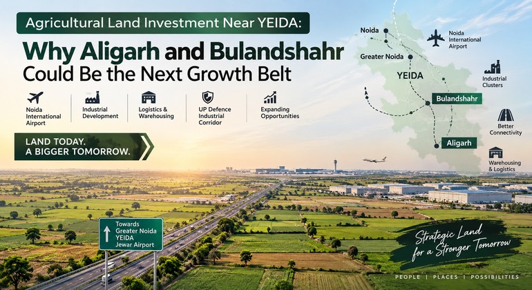 Agricultural Land Investment Near YEIDA Why Aligarh and Bulandshahr Could Be the Next Growth Belt